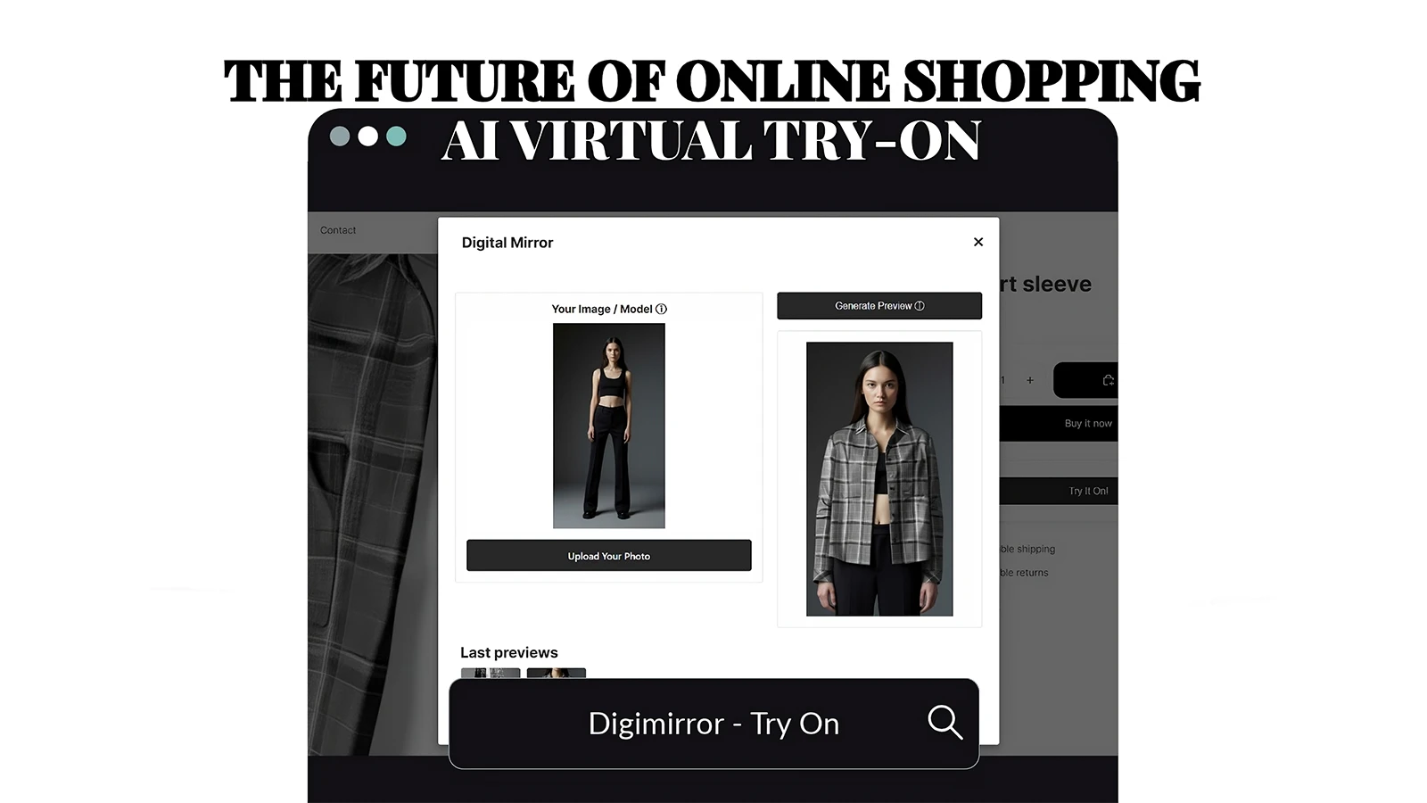 E-commerce platform integrating DigiMirror virtual try-on